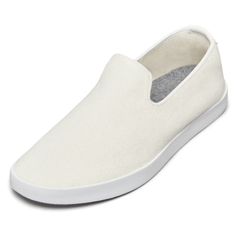 Allbirds Women's Slip-Ons White - Wool Loungers - 16297TVCY